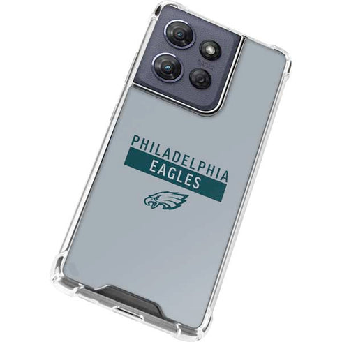 NFL Philadelphia Eagles Silver Performance Series Moto G Play 5G (2025) Clear Case